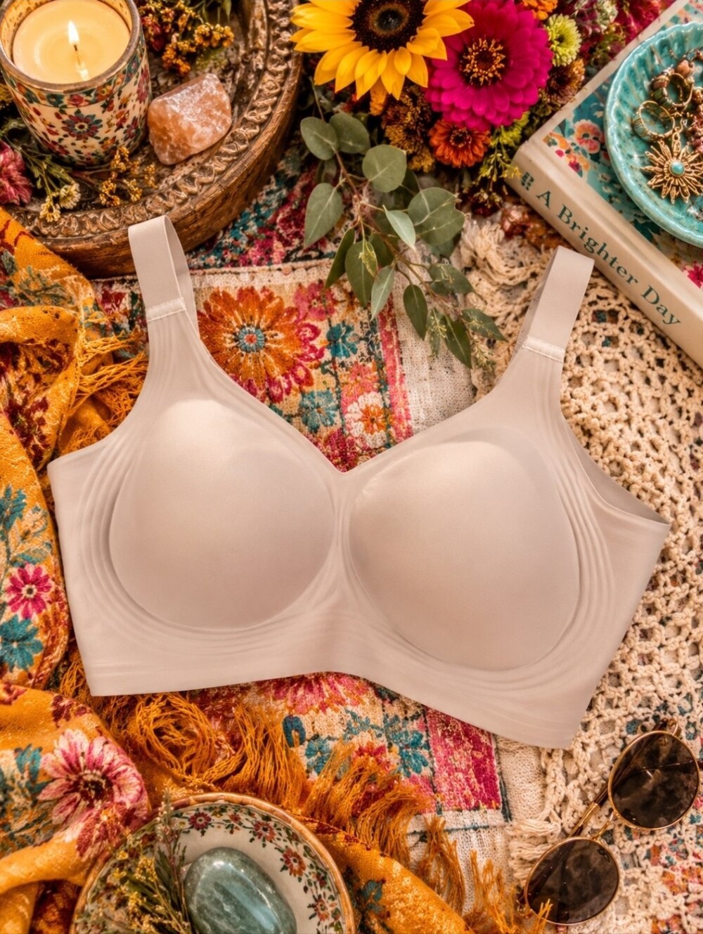 4/$15 3XL Nude Wireless Smoothing Bra | Clean Girl Minimalist Athleisure Basics